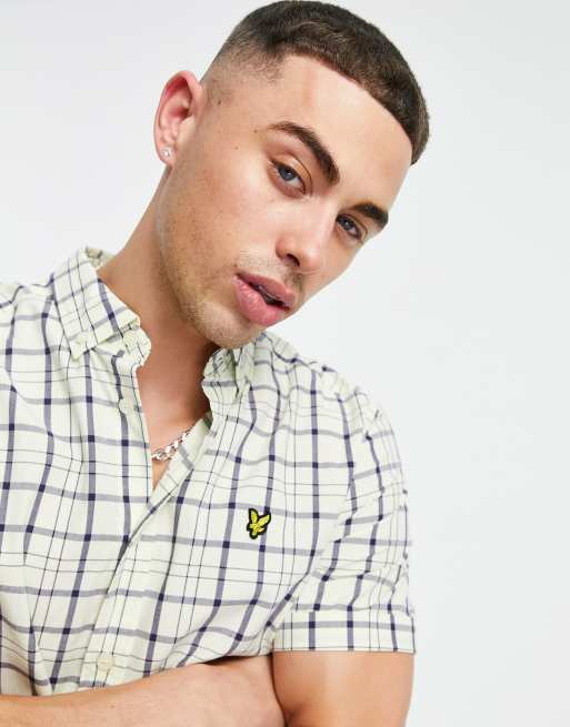 Camisa de manga corta con diseño a cuadros de Lyle & Scott, 3 de 4