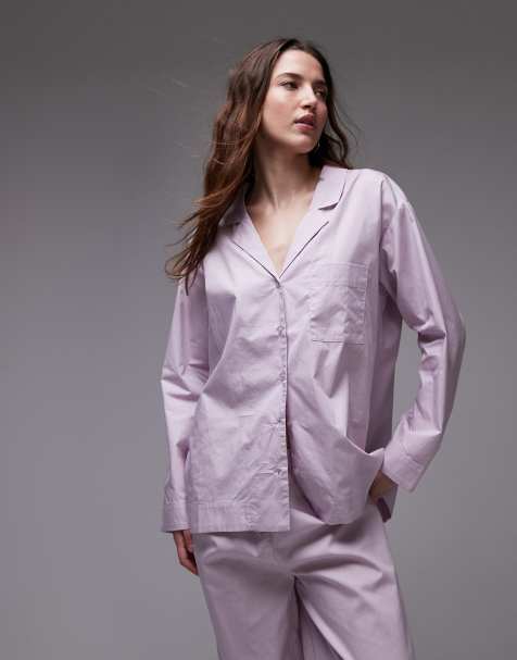 Camisa de pijama rosa de algodón de Mango (parte de un conjunto)  - view 1