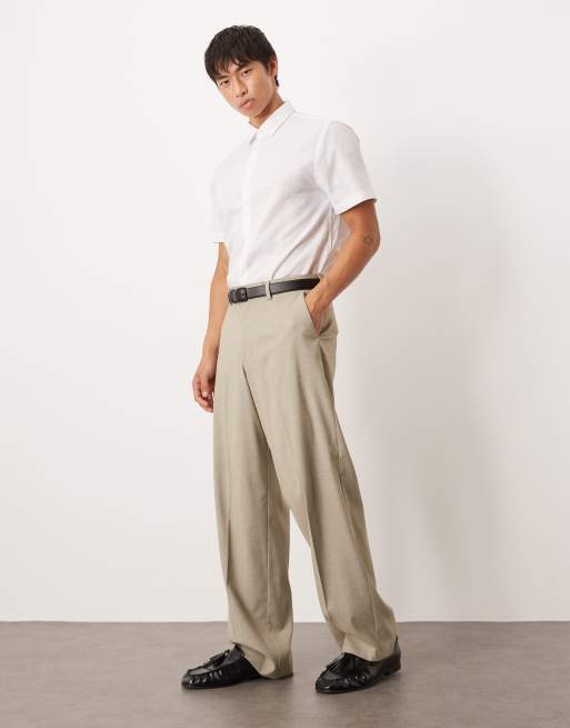 Camisa de vestir blanca de corte estándar de mezcla de lino de ASOS DESIGN , 2 de 4