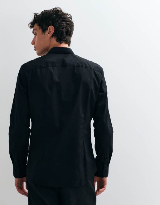 Camisa de vestir negra de corte slim de Jack & Jones, 5 de 5