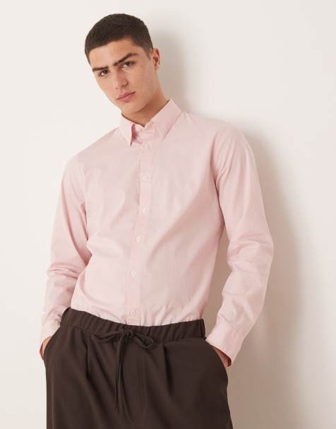 Camisa de vestir rosa claro a cuadros de Abercrombie & Fitch - view 1