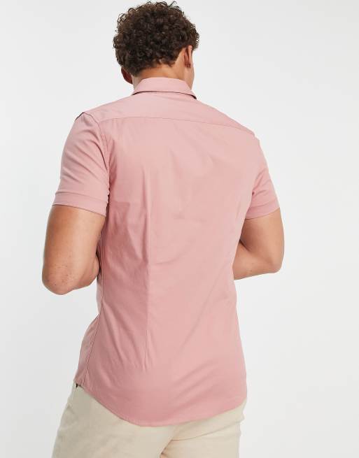 Camisa entallada rosa de ASOS DESIGN, 3 de 4