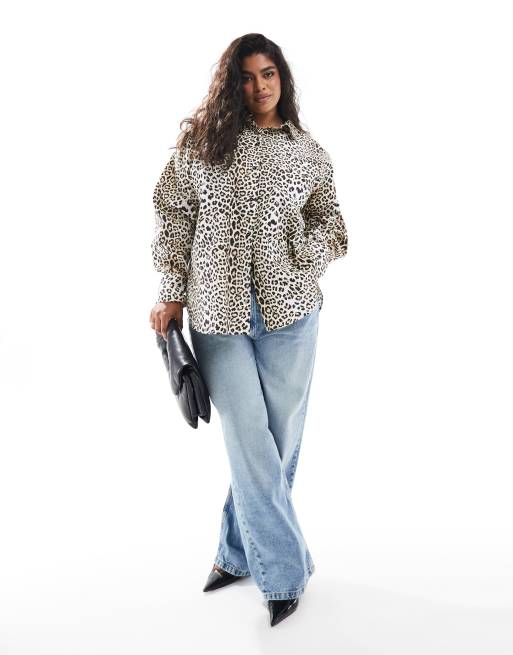 Camisa extragrande con estampado de leopardo de ASOS DESIGN Curve , 4 de 4