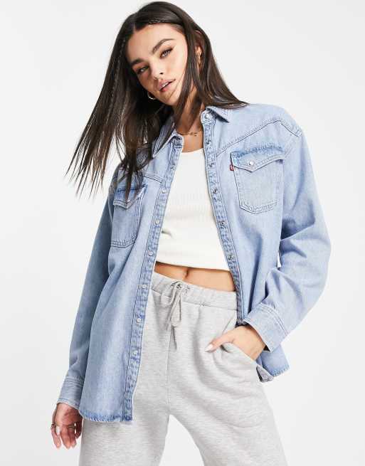 Camisa extragrande con lavado medio de estilo wéstern de Levi's