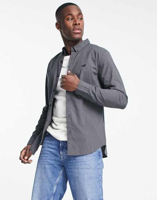 Camisa gris de Hollister