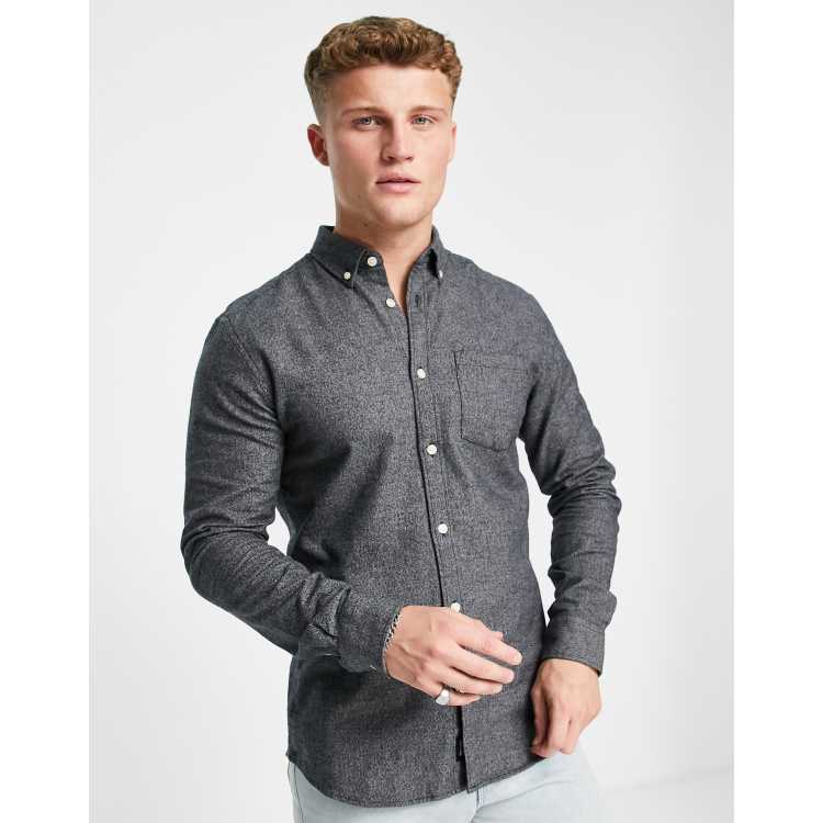 Camisa cheap gris oscuro