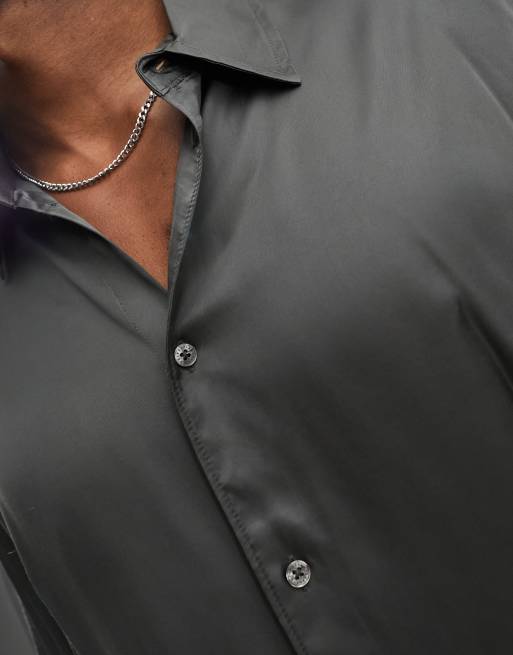 Camisa de discount vestir gris oscuro