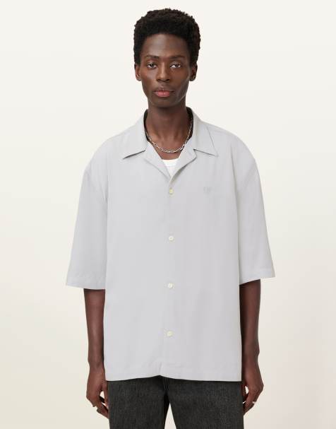 Camisa gris peñasco de manga corta Rialto de AllSaints - view 1