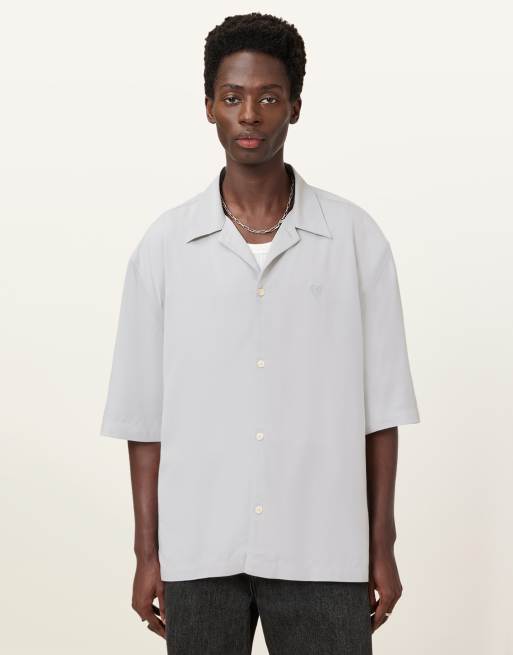 Camisa gris peñasco de manga corta Rialto de AllSaints