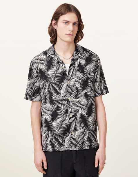 Camisa gris piedra de manga corta Marseille de AllSaints - view 1