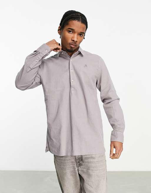 Camisa gris Polera de Scalpers ASOS