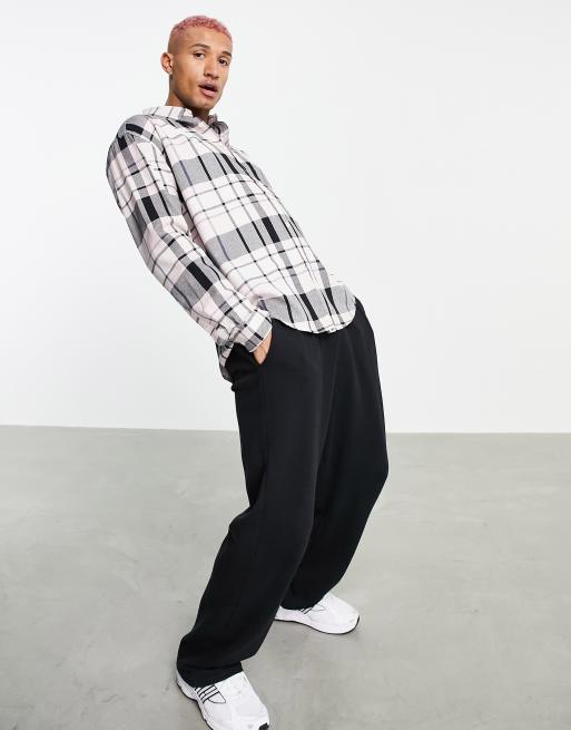 Camisa larga extragrande rosa a cuadros grandes estilo años 90 de ASOS DESIGN, 4 de 4