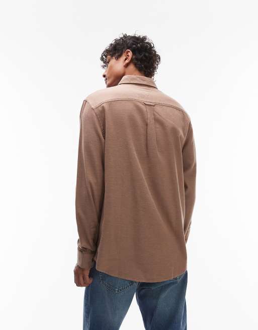 Camisa marrón de corte estándar de franela de Tommy Jeans, 3 de 4