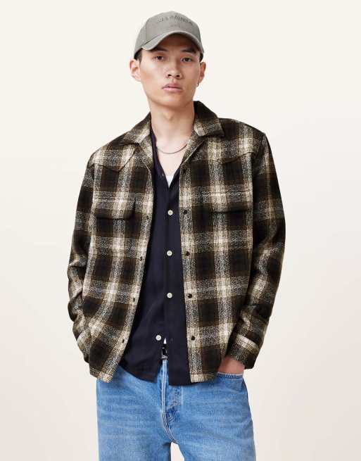 Camisa marrón de manga larga Alvar de AllSaints