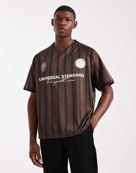 Camisa marrón extragrande de estilo fútbol Project Core de Jack & Jones - view 1