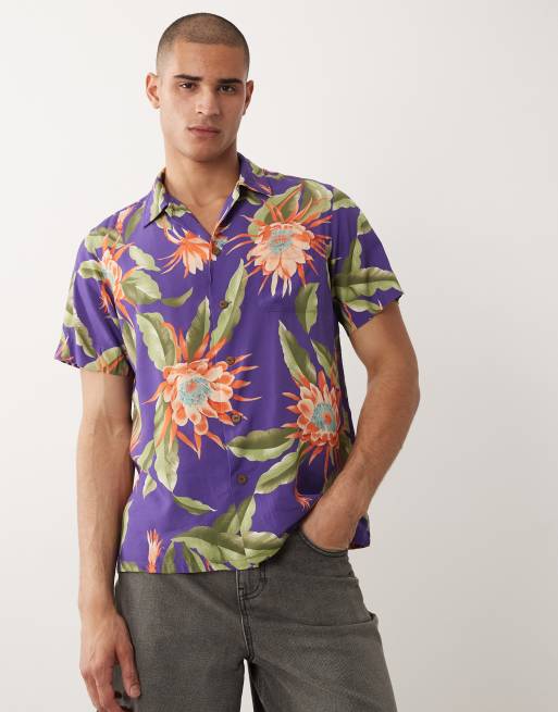 Camisa multicolor con estampado floral tropical de Polo Ralph Lauren