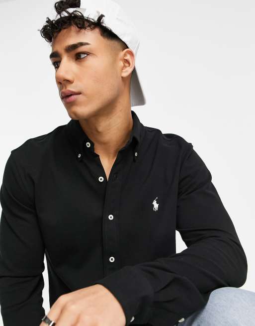 Camisa polo ralph store lauren negra