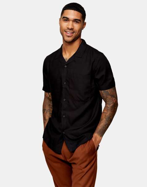 Camisas De Manga Corta Hombre Estampadas Y Modernas Faoswalim
