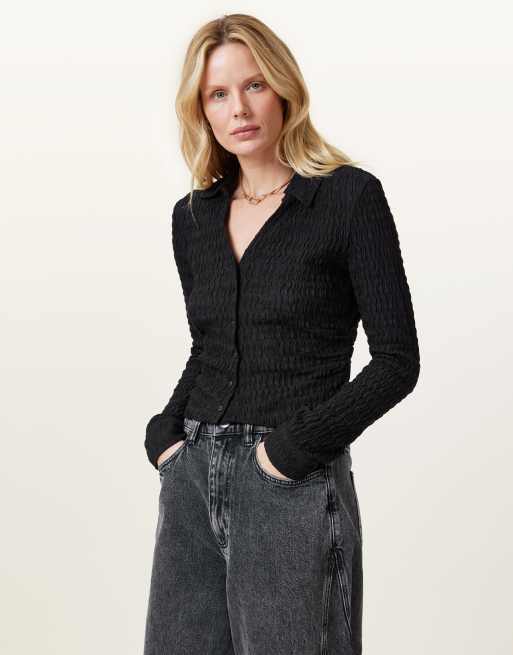 Camisa negra Connie de AllSaints