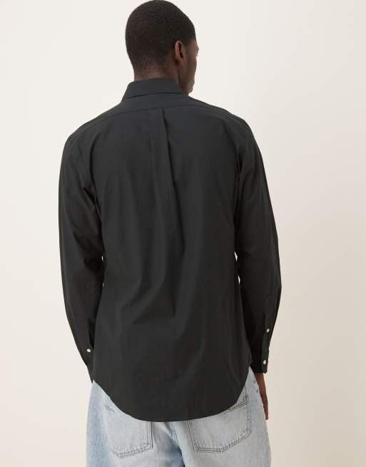 Camisa negra de corte custom de popelina de Polo Ralph Lauren, 4 de 4