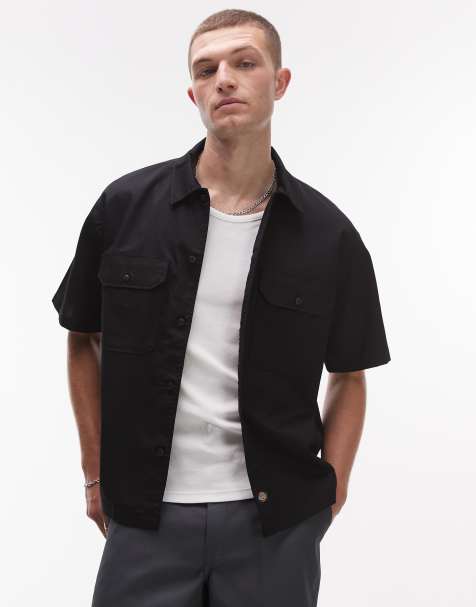 Camisa negra de estilo worker y corte cuadrado Unionville de Dickies - view 1
