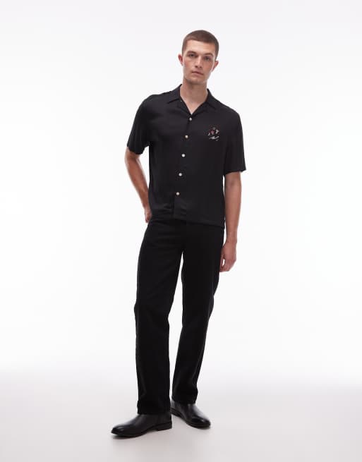 Camisa negra de manga corta Fungi de AllSaints, 2 de 5
