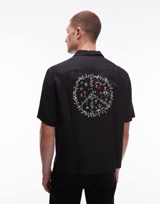 Camisa negra de manga corta Fungi de AllSaints, 3 de 5