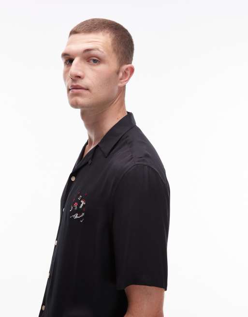 Camisa negra de manga corta Fungi de AllSaints, 4 de 5