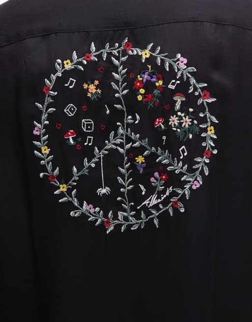 Camisa negra de manga corta Fungi de AllSaints, 5 de 5