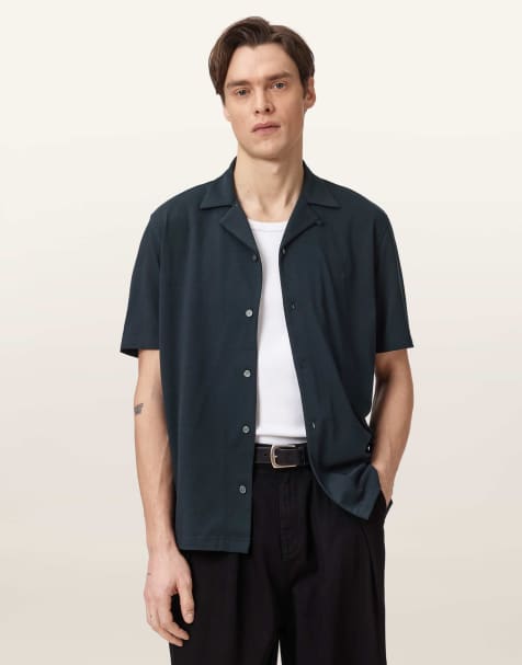 Camisa negra de manga corta Hudson de AllSaints - view 1