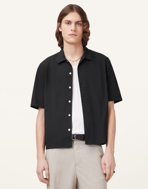 Camisa negra de manga corta Nyon de AllSaints - view 1