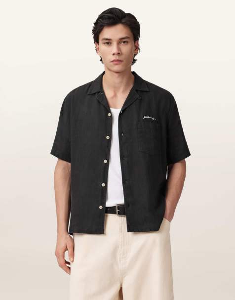 Camisa negra de manga corta Wilder de AllSaints - view 1