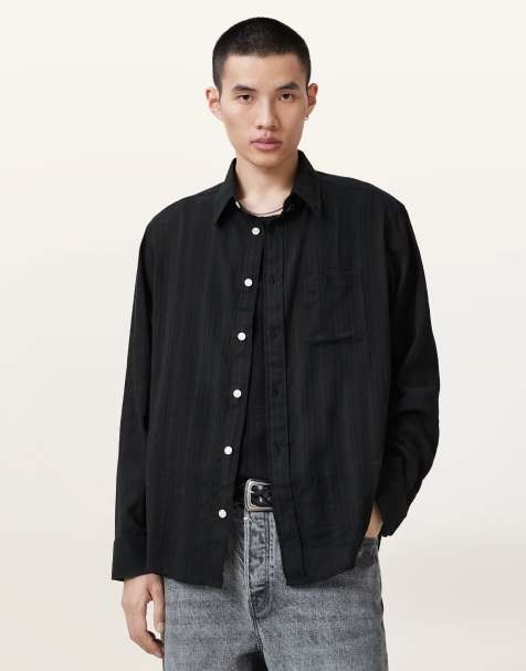 Camisa negra de manga larga Karmi de AllSaints - view 1