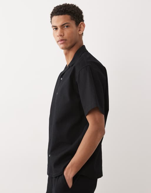 Camisa negra de punto gofrado de JJ Rebel (parte de un conjunto), 4 de 5