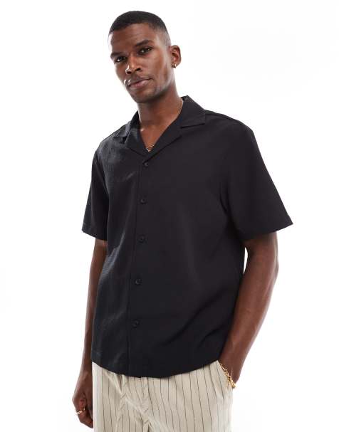 Camisa negra de sirsaca de River Island - view 1