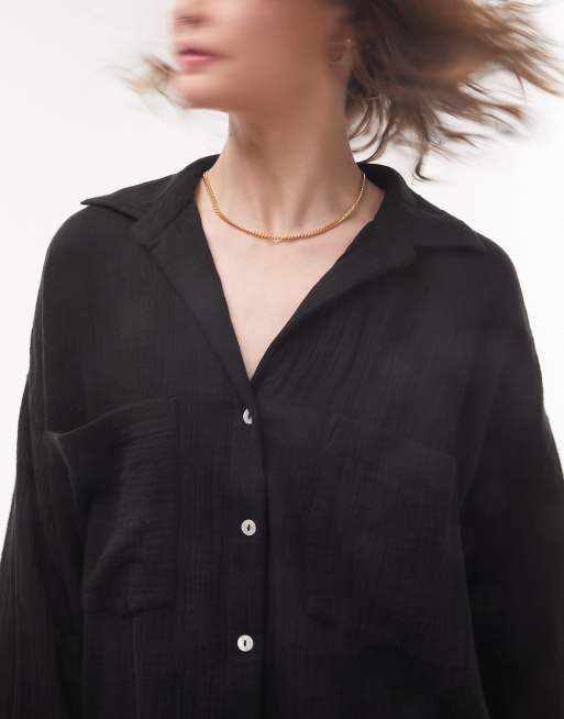 Camisa 2024 negra casual