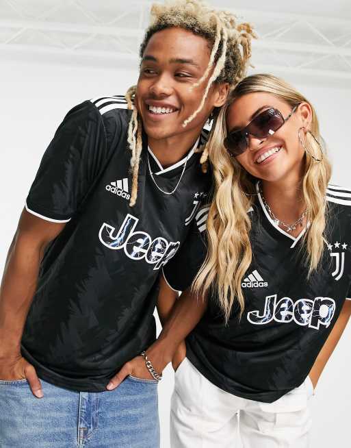 por supuesto haz estación de televisión Camisa negra unisex con diseño de la Juventus 2022/23 Away de adidas  Football | ASOS