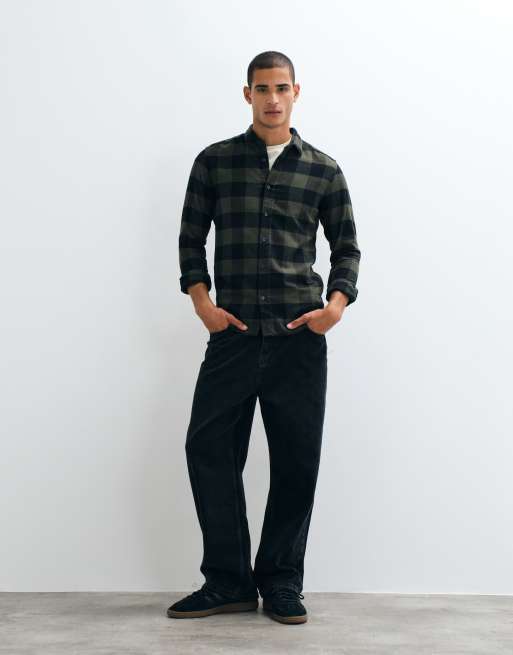Camisa negra y caqui a cuadros Buffalo de Only & Sons, 3 de 5