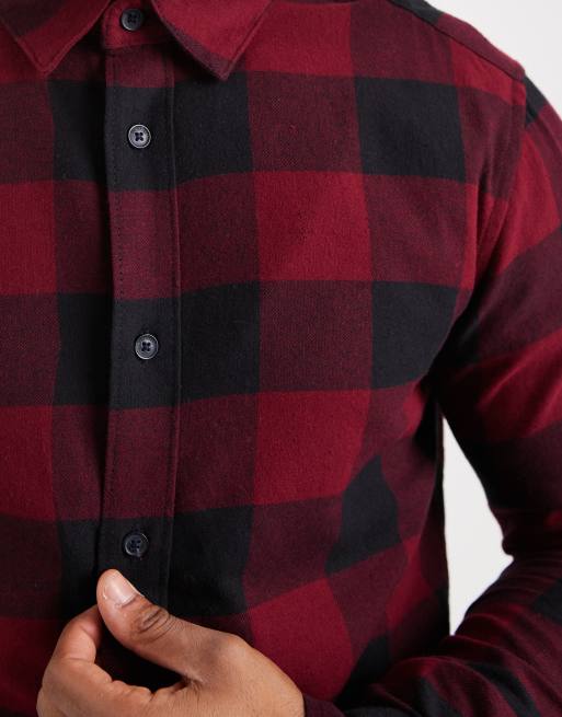 Camisa negra y roja a cuadros Buffalo de Only & Sons, 5 de 5