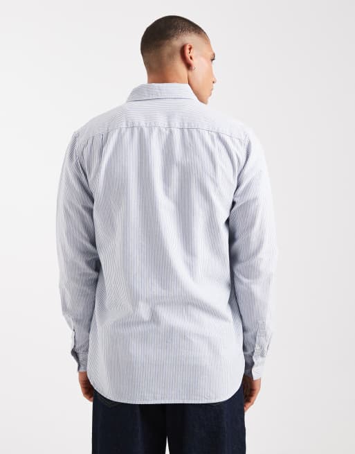 Camisa Oxford a rayas azules y blancas de Fred Perry, 3 de 5