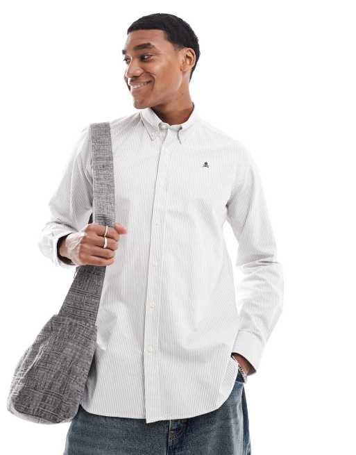 Denim Camisa Negra Scalpers Lisas Hombre Poleras Hombre Scalpers