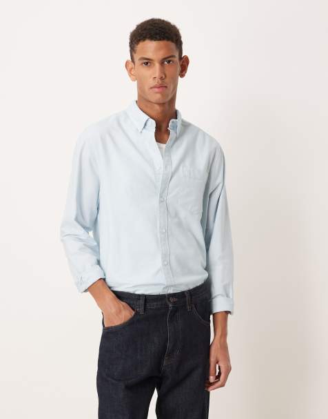 Camisa Oxford azul claro de corte estándar de ASOS DESIGN - view 1