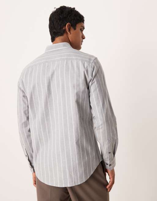 Camisa Oxford azul clásica a rayas de Calvin Klein Jeans, 3 de 5