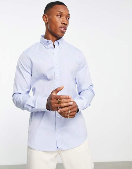 Camisa Oxford azul corte slim GANT |