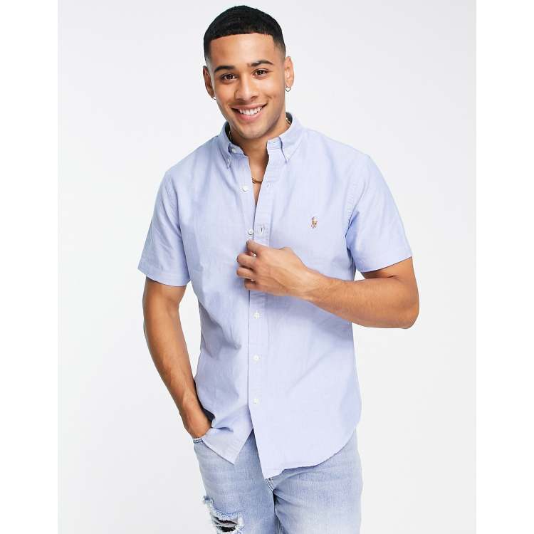 Camisa oxford polo ralph lauren top