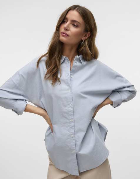 Camisa Oxford azul marea de Vero Moda - view 1