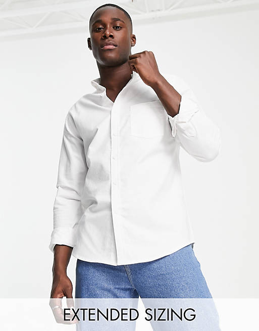 Hombre Other | Camisa Oxford blanca de ASOS DESIGN - LL64352