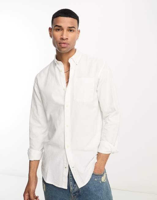 Camisa azul y blanca para hombre de marca Jack&jones