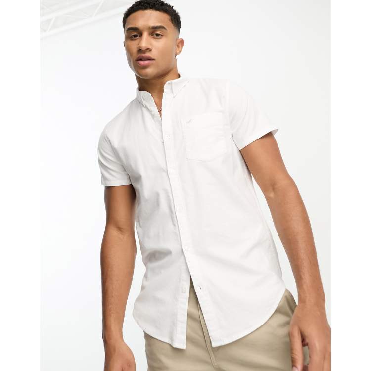 Camisa blanca hollister shop