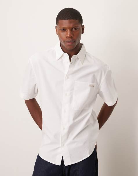 Camisa Oxford blanca de manga corta de Calvin Klein Jeans - view 1